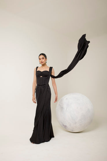 NEDA CORSET SAREE