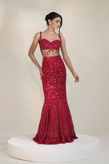 MAJESTY MERMAID LEHENGA SET