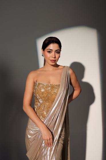 SYLVIE PRE DRAPED CORSET SAREE