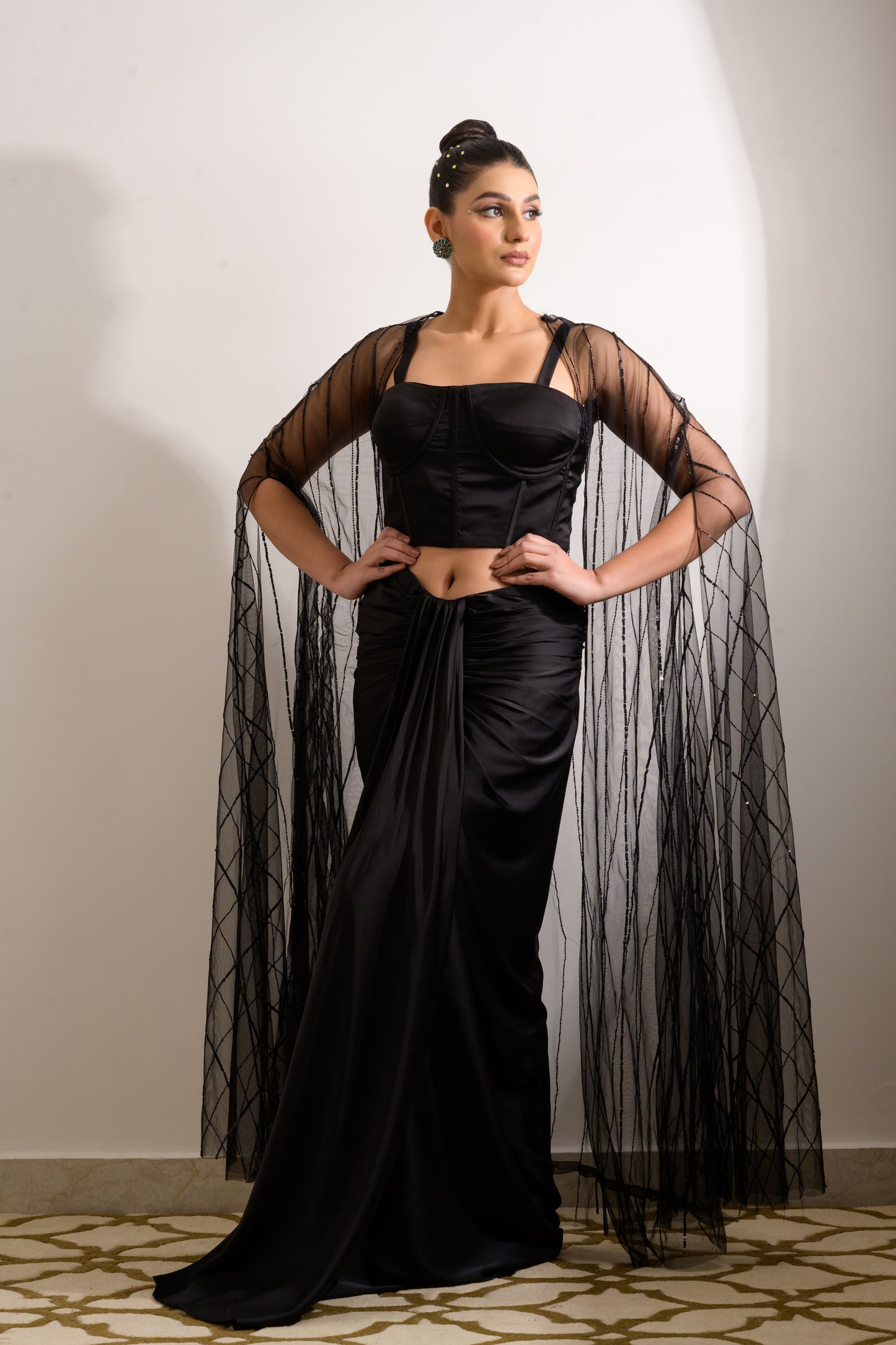 Black Cape & Corset