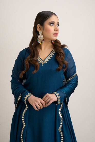 Aegan Blue Mirror Sharara