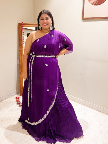 Purple Belt Lehenga