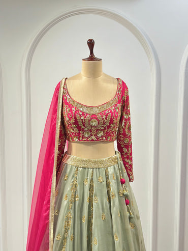 SAGE PINK LEHENGA