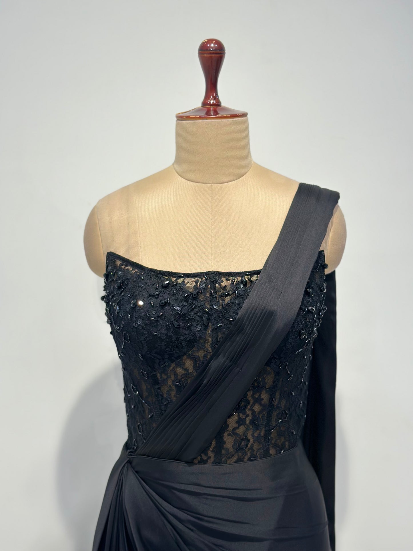 BLACK CHANTELLE SAREE