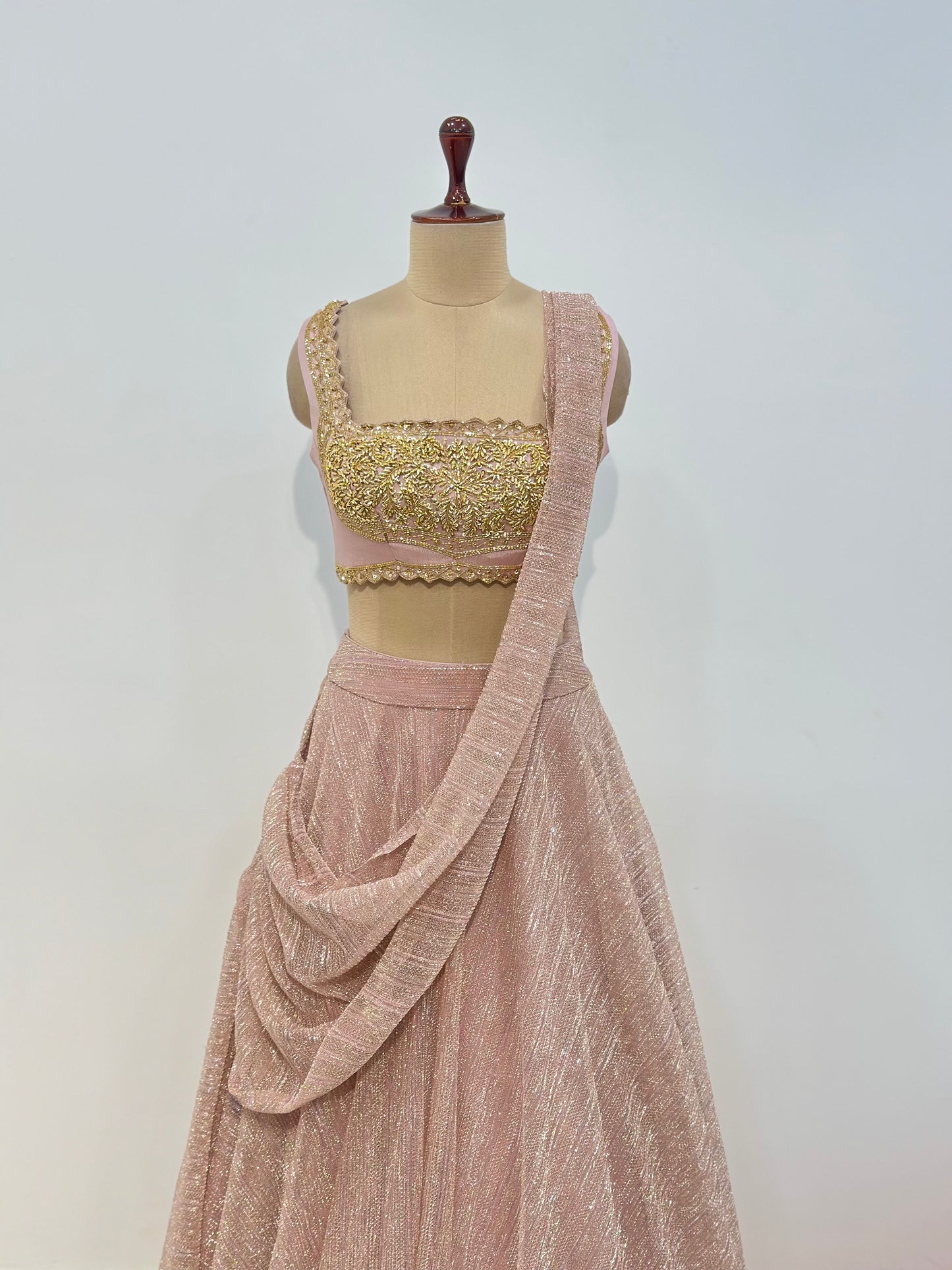 ROSE DRAPE LEHENGA