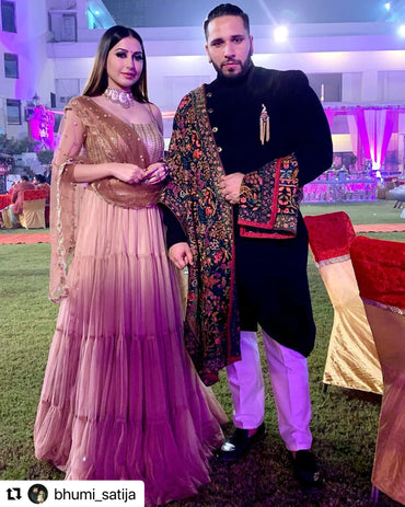 Bhumi Satija In Gold Suit