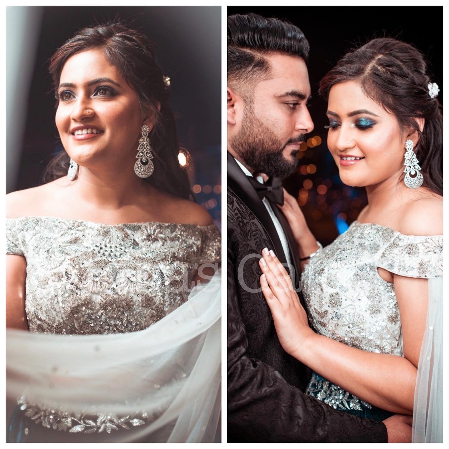 Client In Our Teal Velvet Lehenga