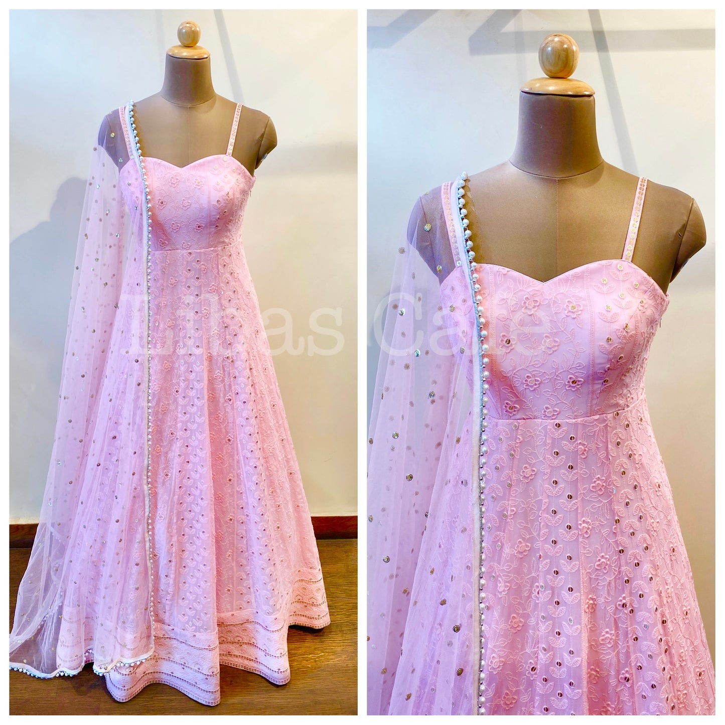 PINK LAKHNAVI SUIT