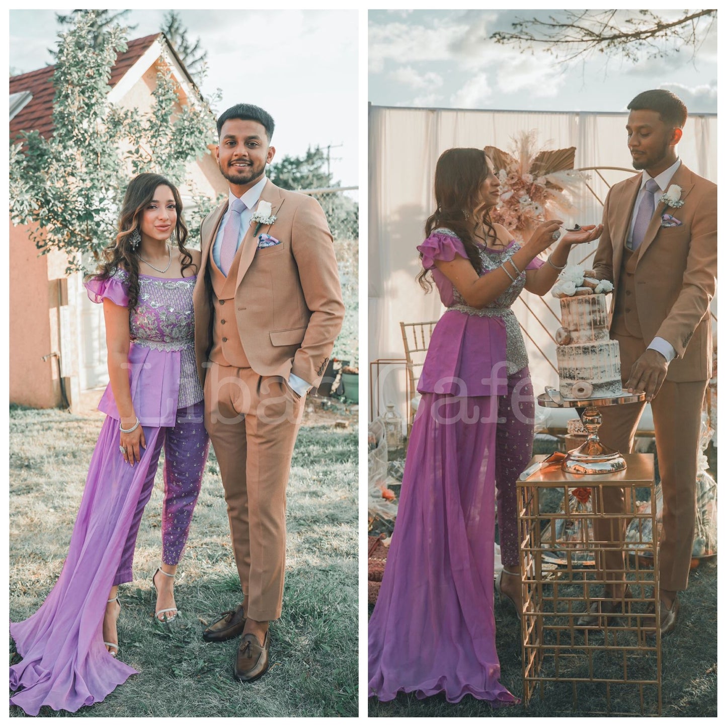 Client In Our Lilac Peplum Pant Set
