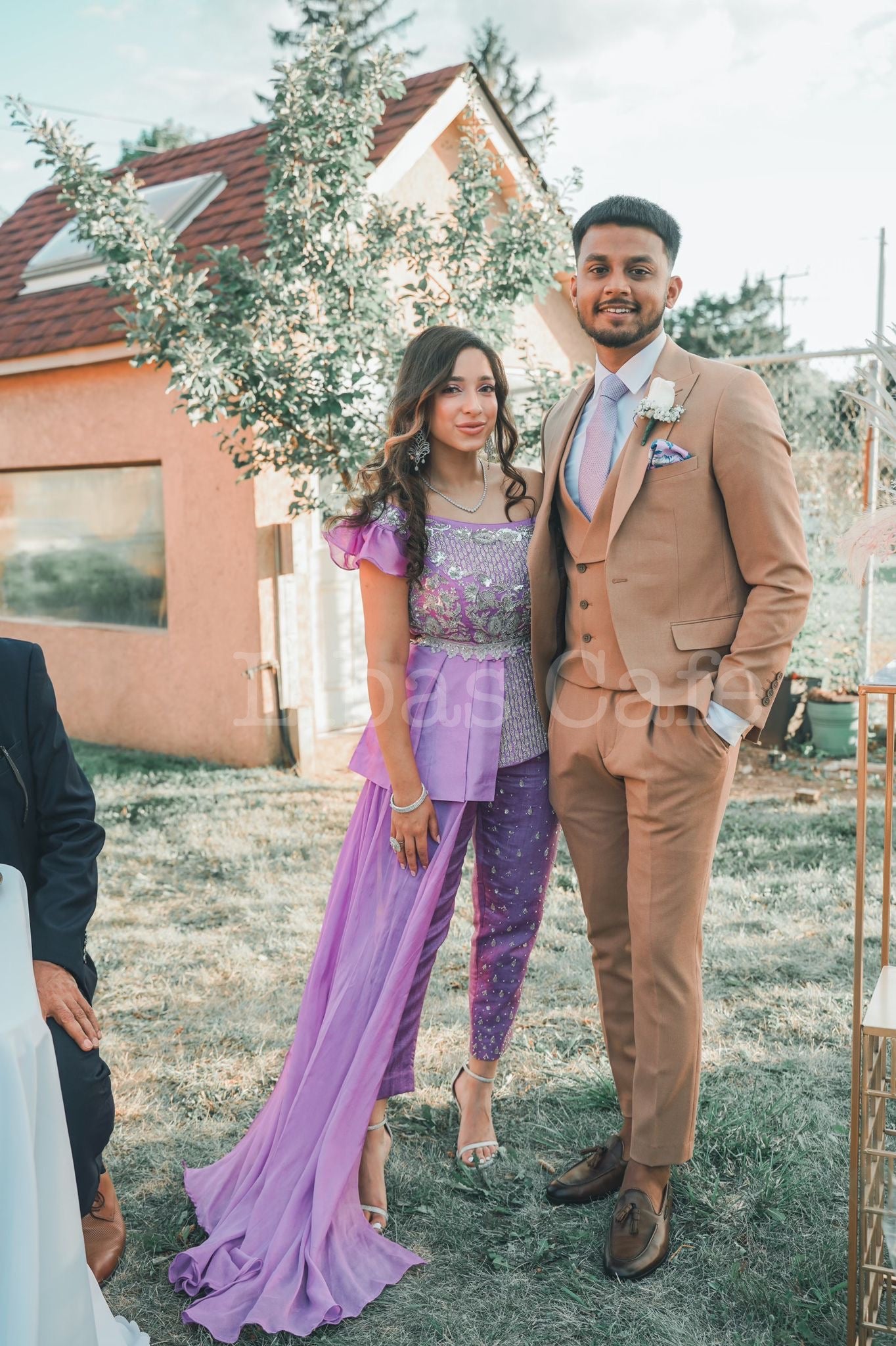 Client In Our Lilac Peplum Pant Set
