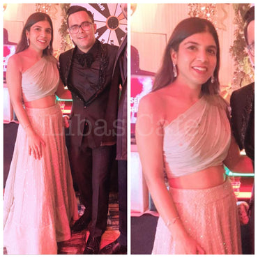 Sage Green Drape Lakhnavi Lehenga