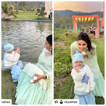 Ritu Rathee In Our Mint Lehenga