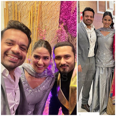 Ritu Rathee In Our Grey Lehenga