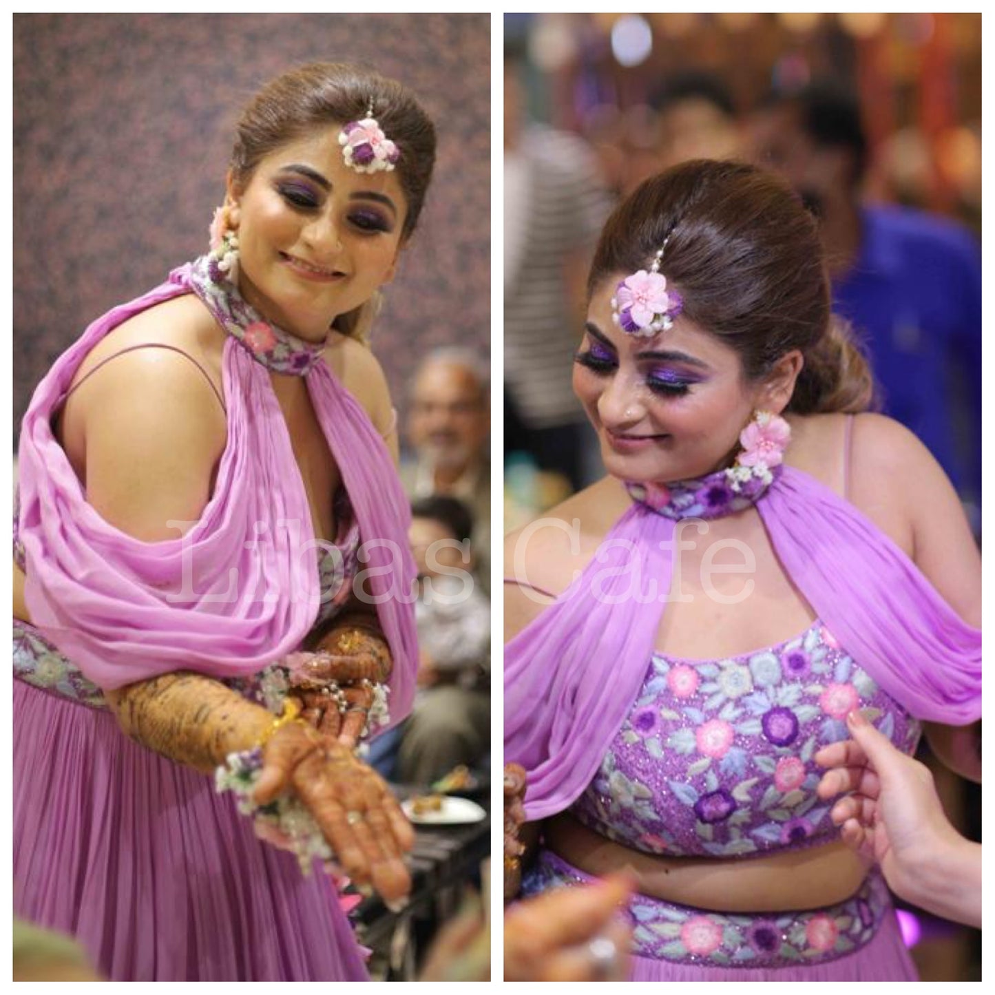 Client In Our Lilac Lehenga