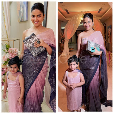 Ritu Rathee & Rashbhari In Our Ombre Sequin Saree & Suit