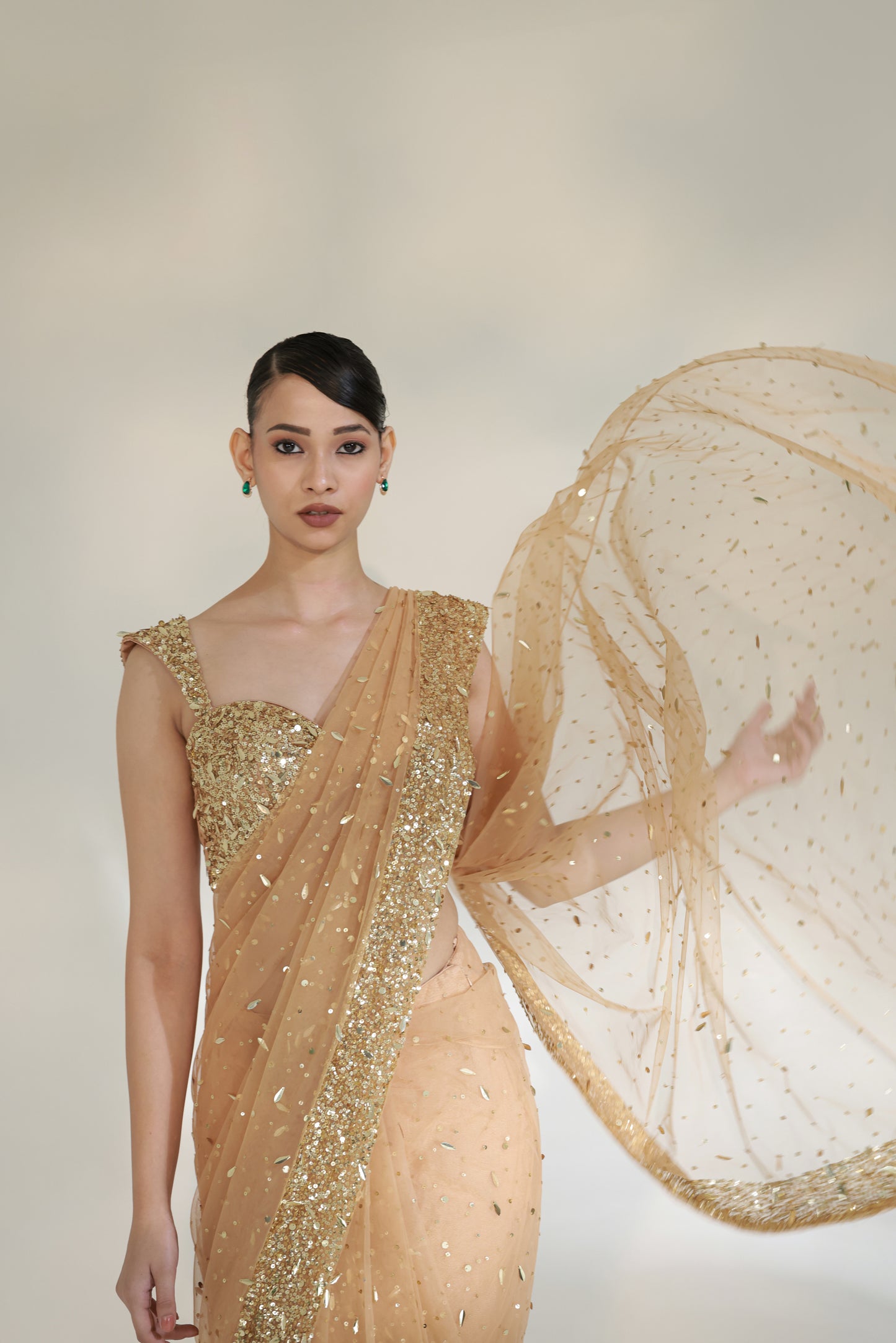 GOLDEN GLAM SAREE