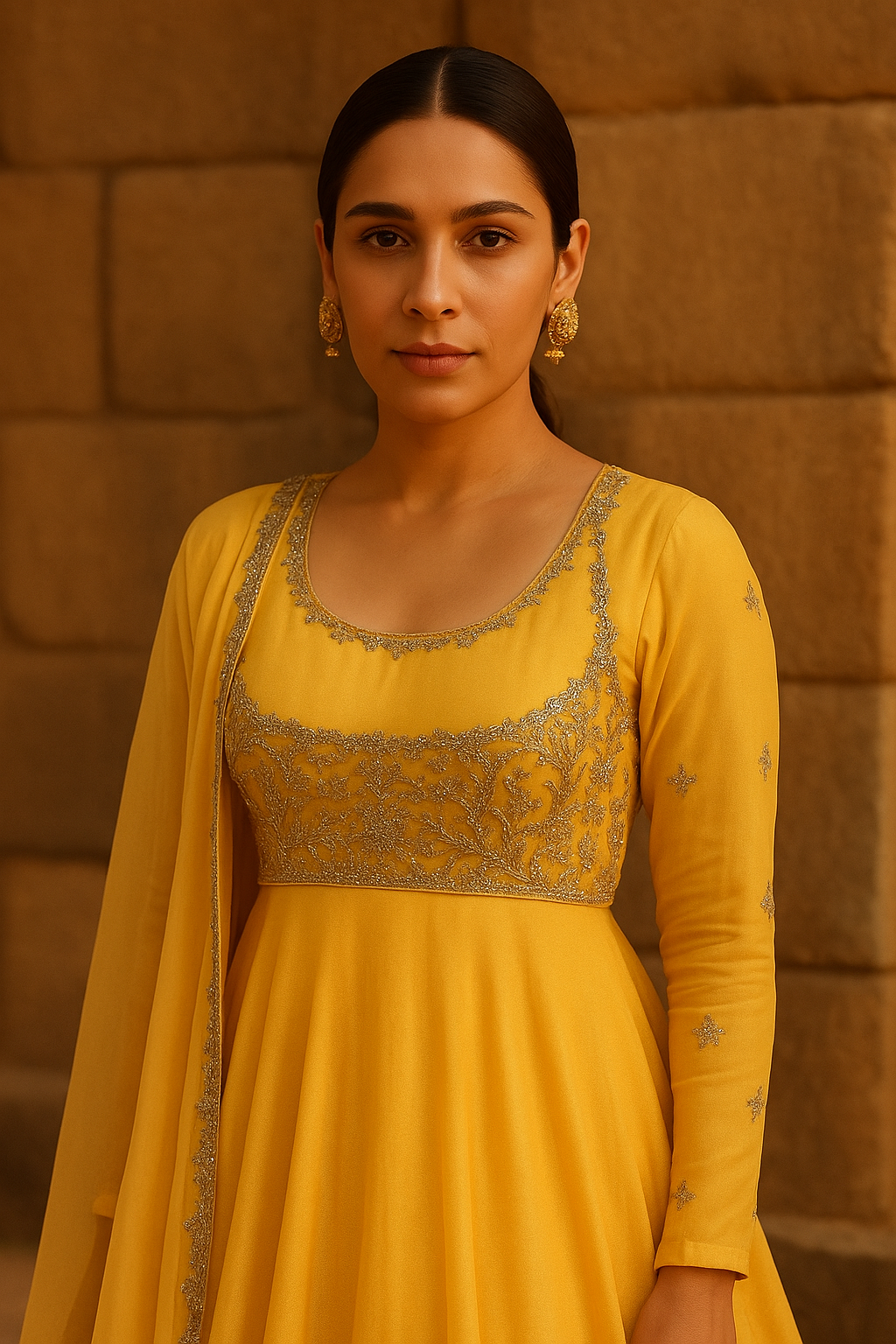 MUSTARD ANARKALI