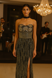 MIDNIGHT GLAM CORSET SKIRT