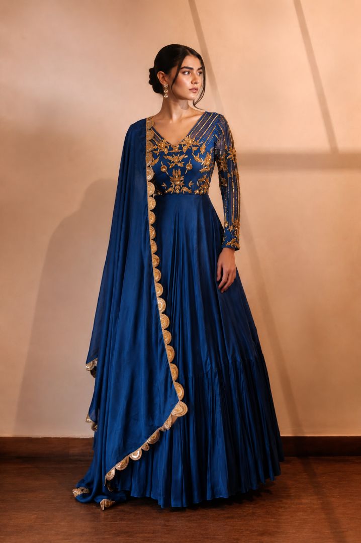 Peacock Blue Dress