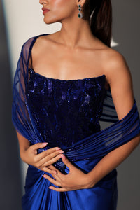 JESSICA POWER SHOULDER CORSET SKIRT SET