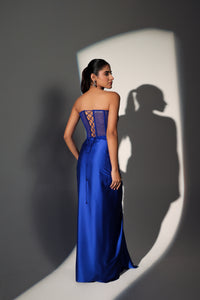 JESSICA POWER SHOULDER CORSET SKIRT SET