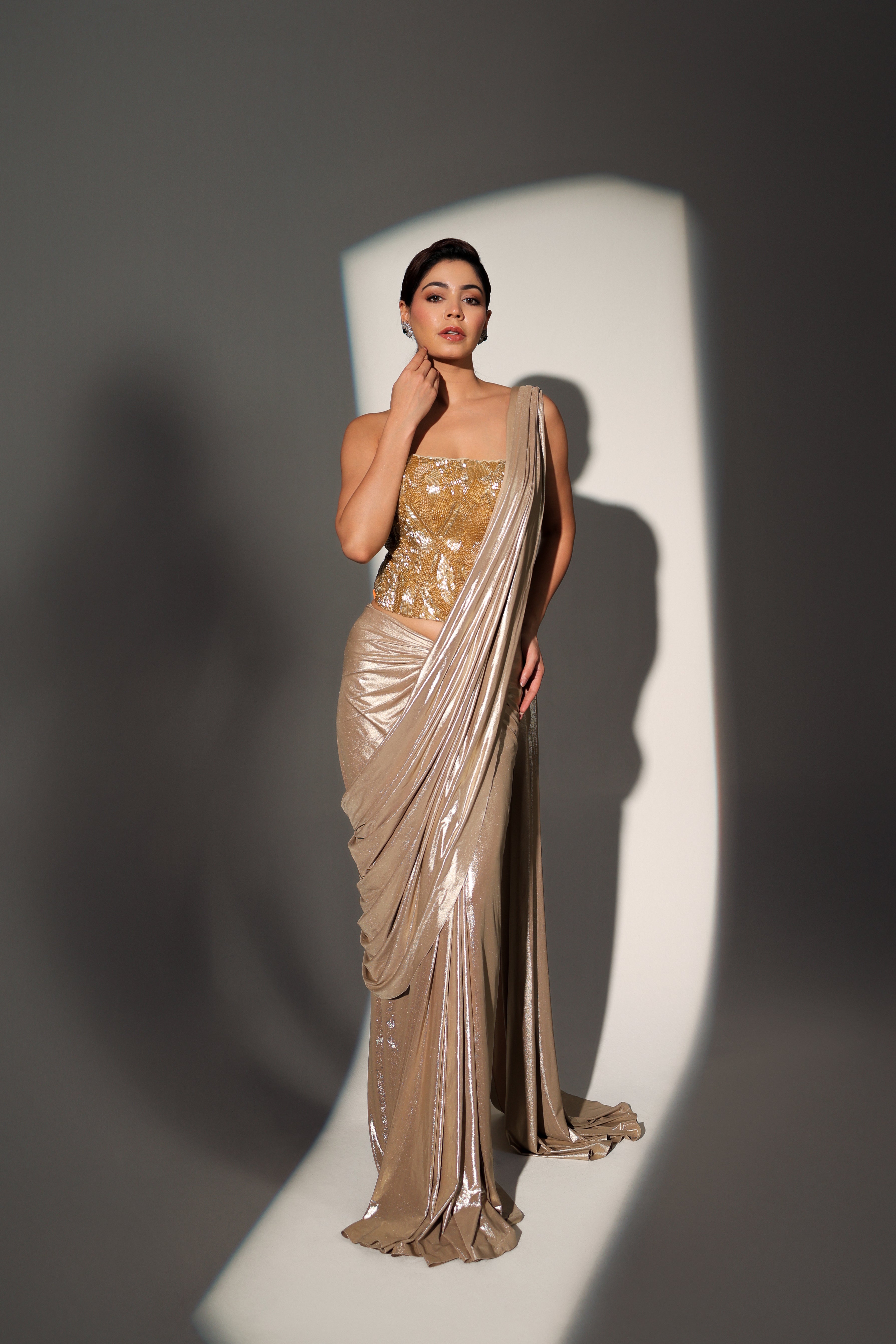 SYLVIE PRE DRAPED CORSET SAREE