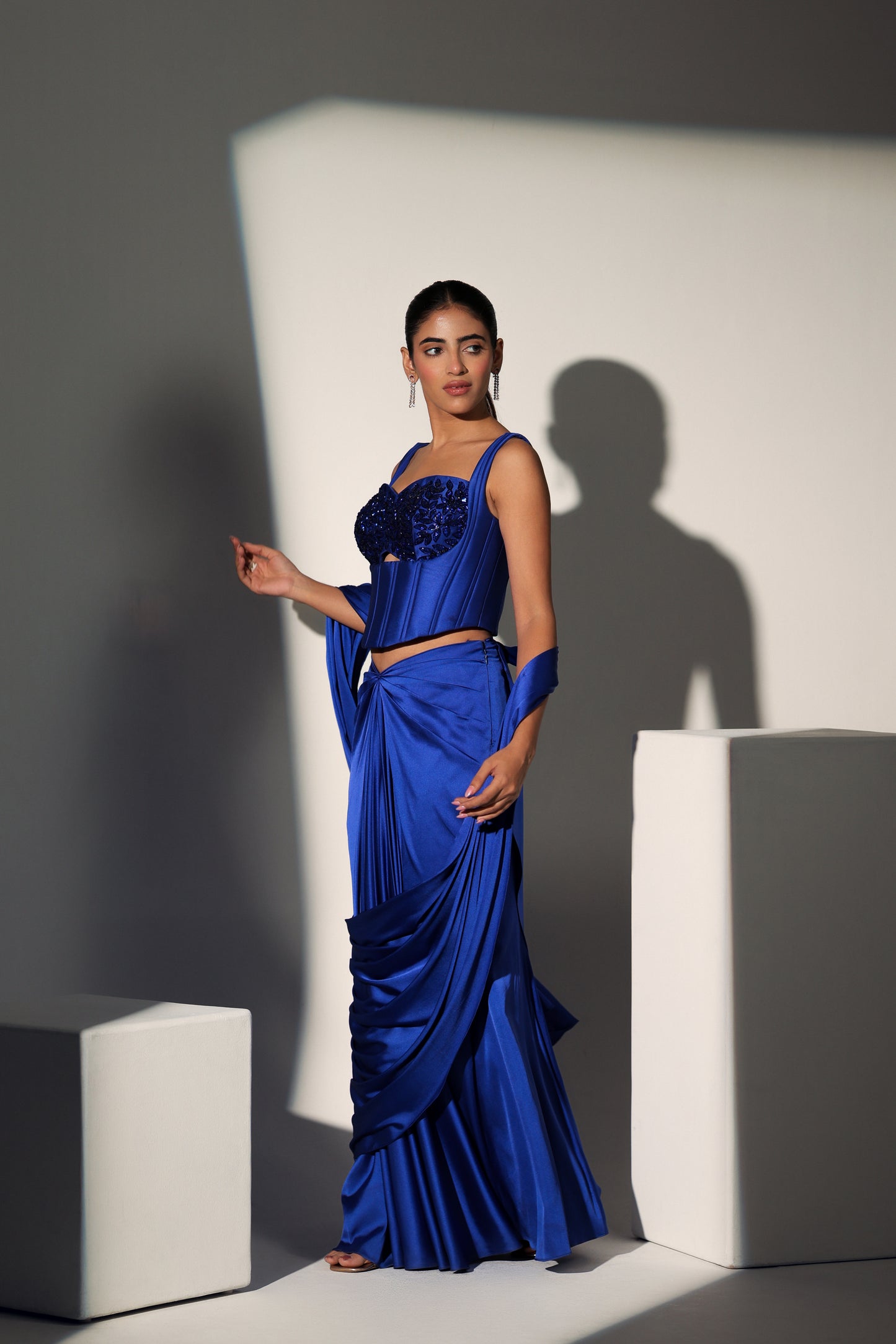 SANSA PRE DRAPED CORSET SAREE