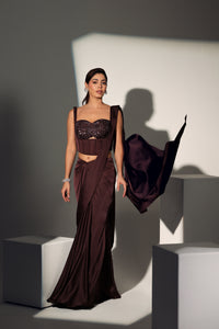 DIANA PRE DRAPED CORSET SAREE