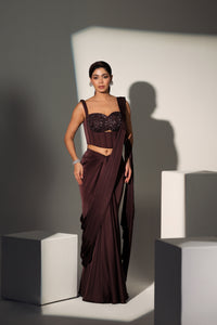 DIANA PRE DRAPED CORSET SAREE