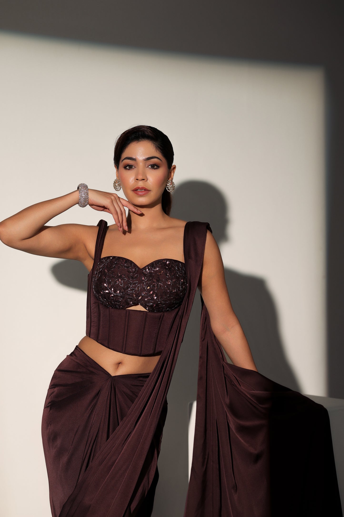 DIANA PRE DRAPED CORSET SAREE