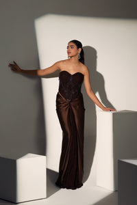 HOLLY CHANTELLE CORSET DRAPE SKIRT SET