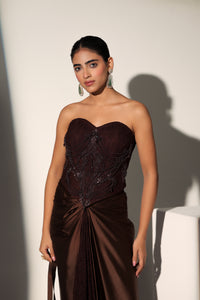 HOLLY CHANTELLE CORSET DRAPE SKIRT SET