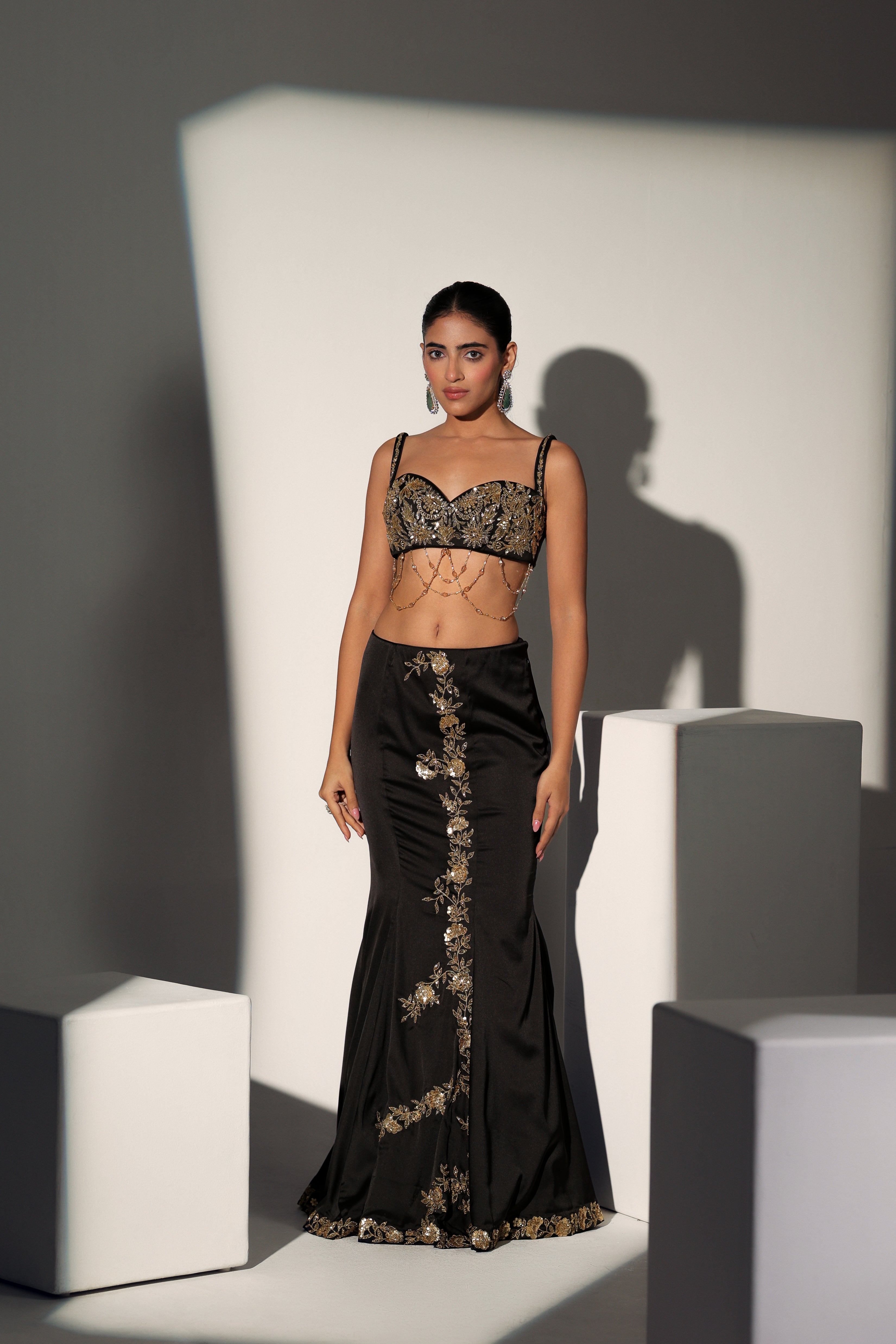 MONICA BLOUSE MERMAID SKIRT SET