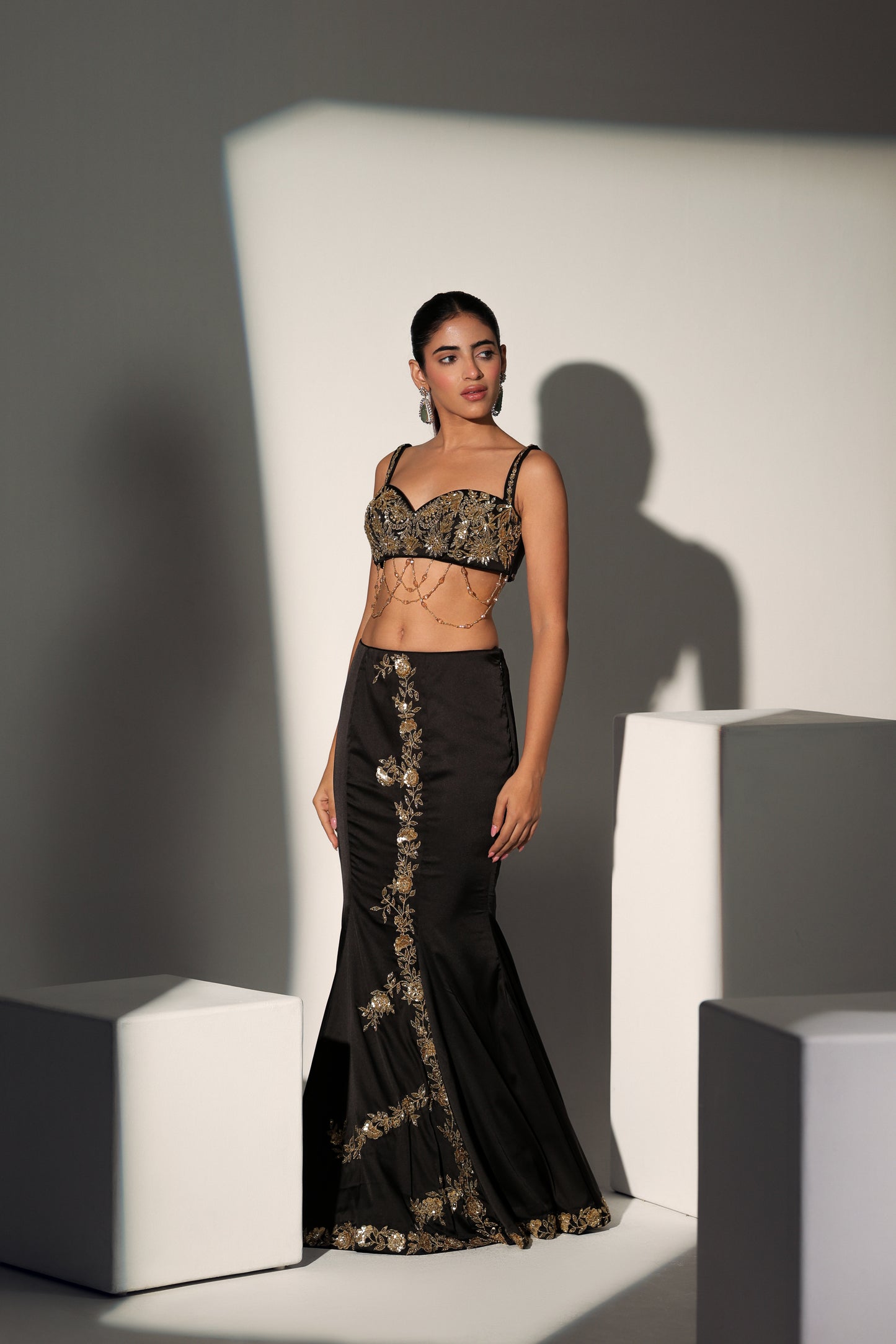 MONICA BLOUSE MERMAID SKIRT SET