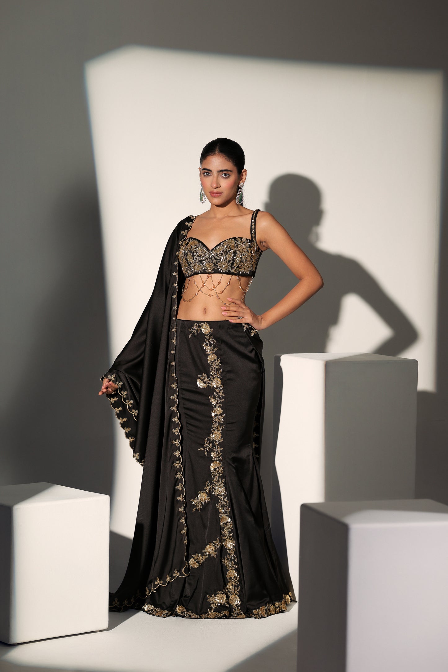 MONICA BLOUSE MERMAID SKIRT SET