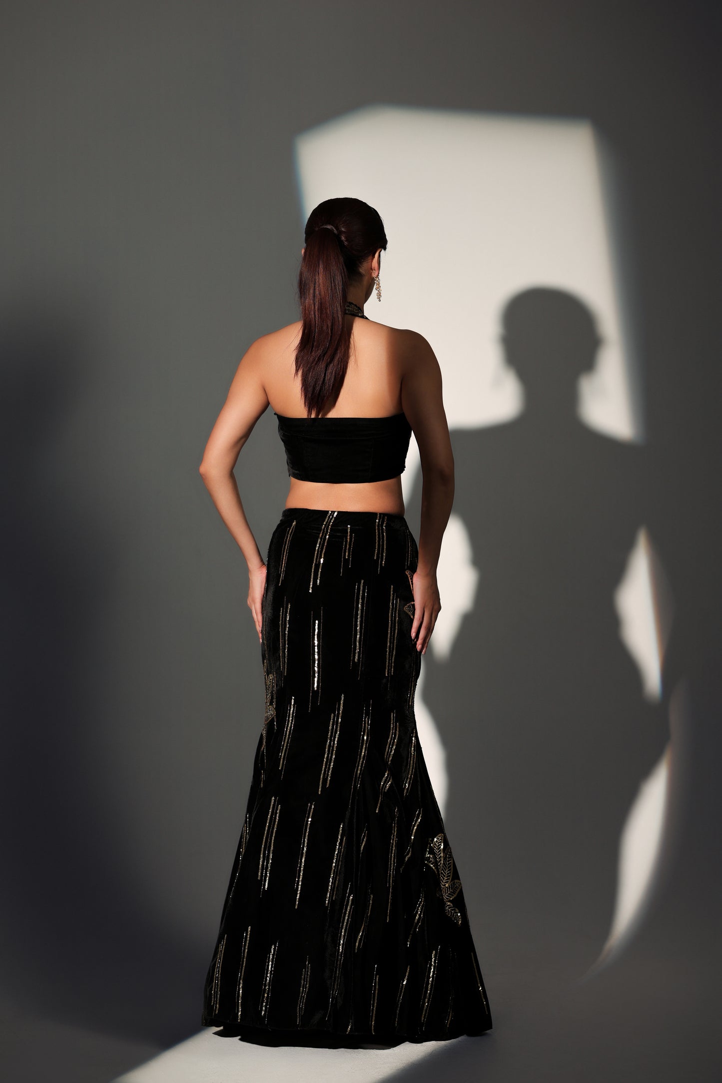 NATASHA HALTER BLOUSE MERMAID SET