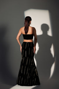 NATASHA HALTER BLOUSE MERMAID SET