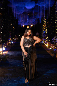 RIDHI ARORA- HER HAPPY FACE IN ECLIPSE 2.0 PRE DRAPE SAREE