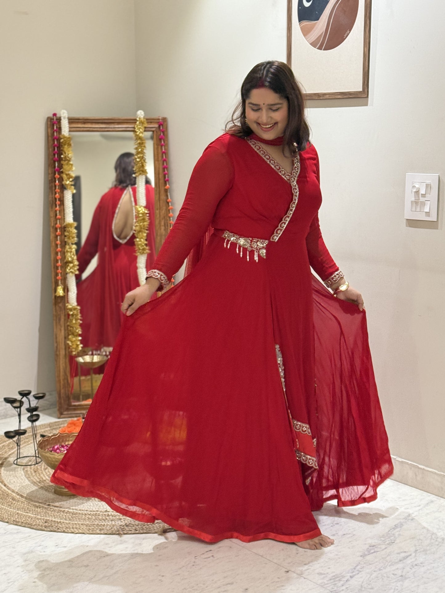 Diksha in Red Dress