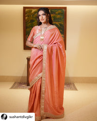 Pink Tissue Saree