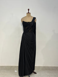 BLACK CHANTELLE SAREE
