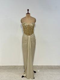 GOLDEN EMBROIDERED DHOTI SET