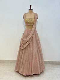 ROSE DRAPE LEHENGA