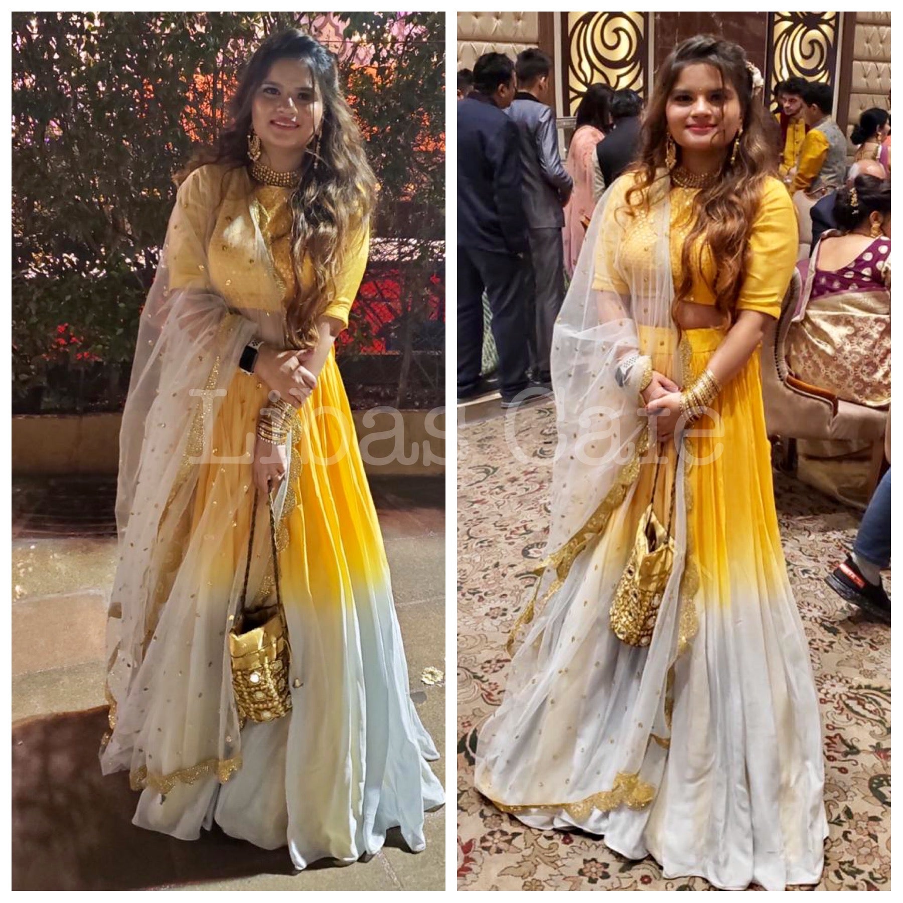 Client In Ombre Lehenga