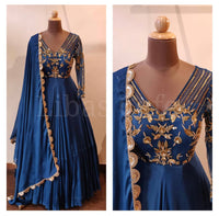 Peacock Blue Dress