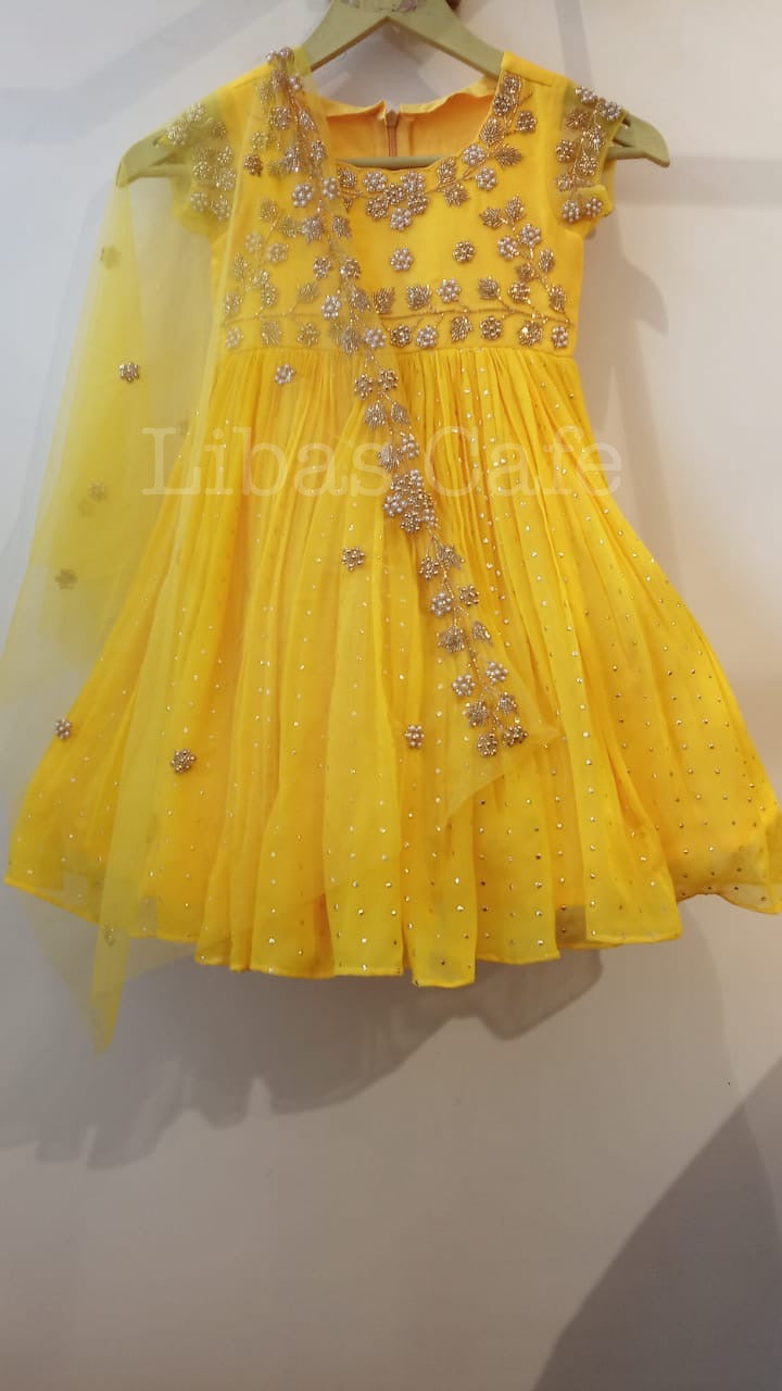 Buy Aarika Girls Yellow Colour Frock Online at Best Prices in India   JioMart