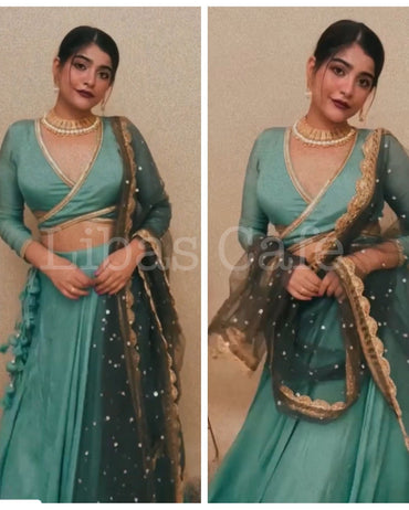 Kritika Khurana In Sage Green Lehenga