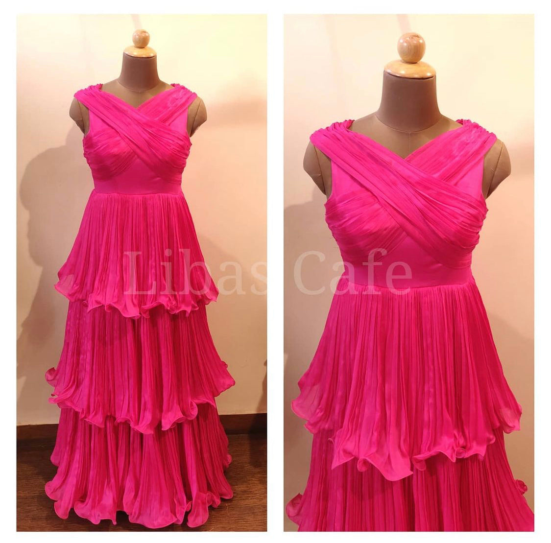 Pink Layered Gown