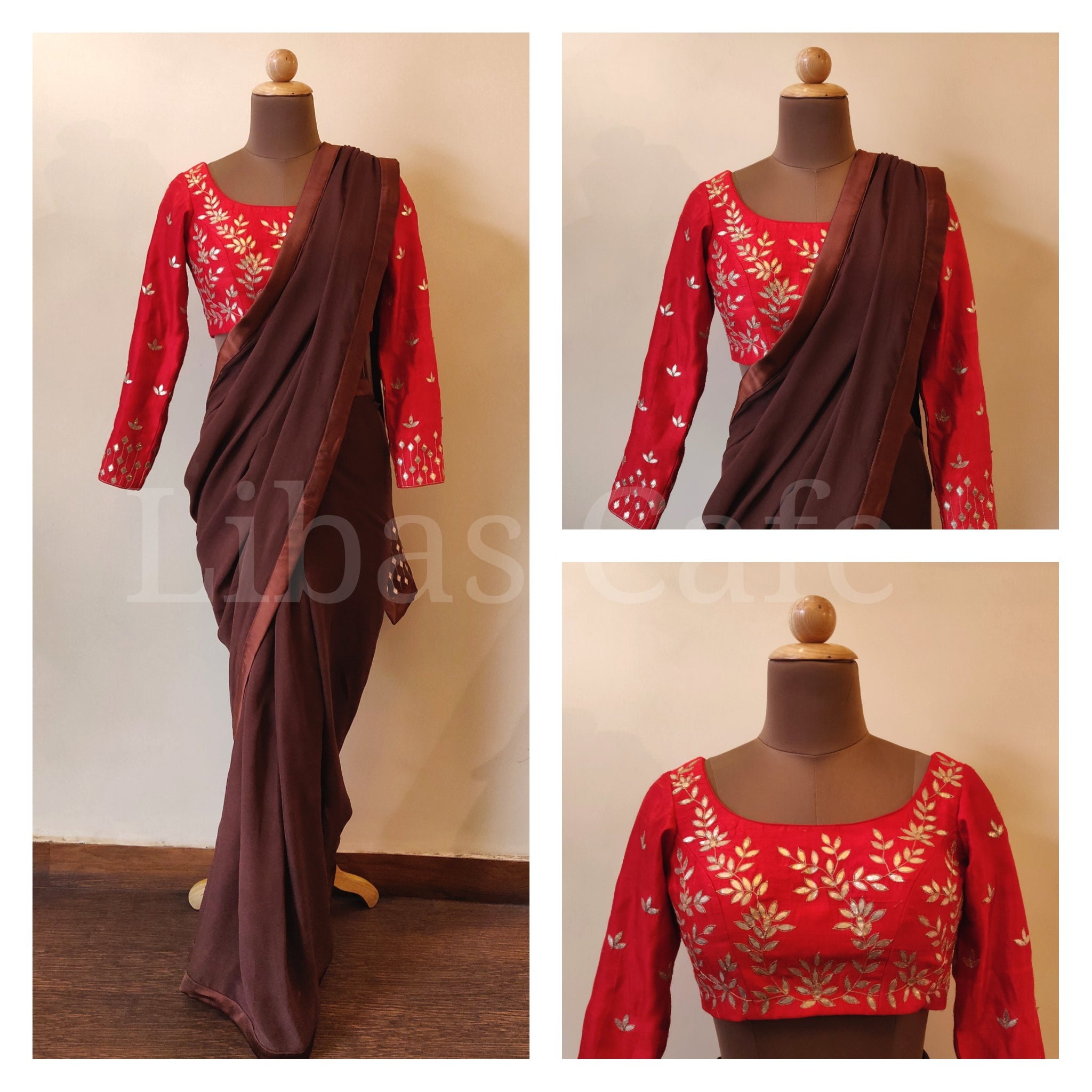 Gotta Patti Embroidered Saree