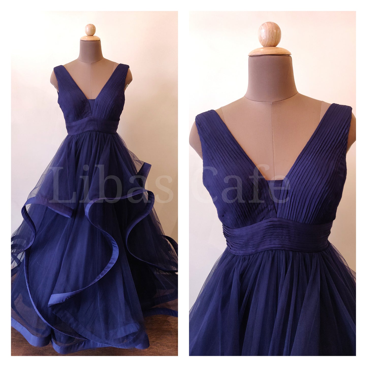 Navy Blue Prom Gown
